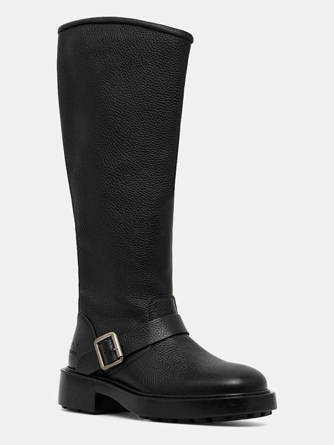 Copenhagen kozaki skórzane damskie kolor czarny na płaskim obcasie CPH441 leather - zdjęcie produktu nr 1