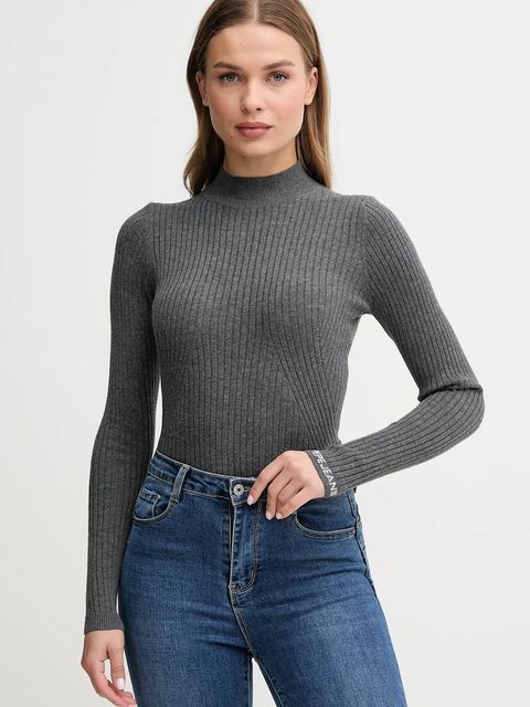 Pepe Jeans sweter damski kolor szary lekki z półgolfem PL7000026 - zdjęcie produktu nr 1