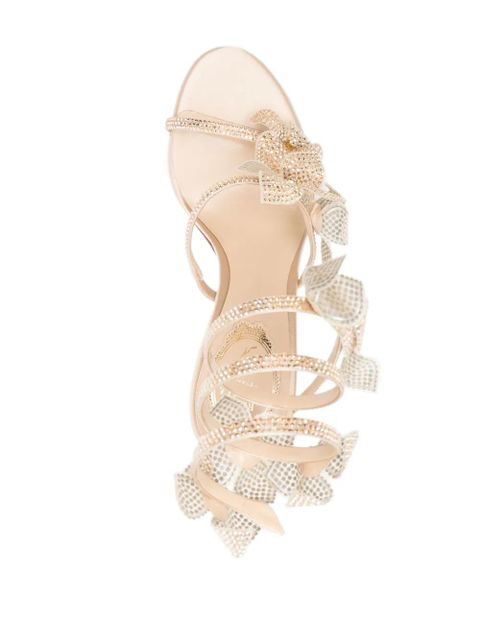 René Caovilla 105mm Floriane sandals - Neutrals