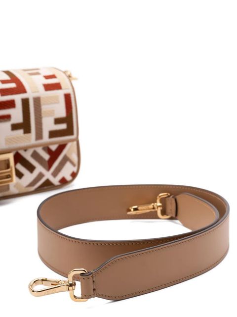 FENDI medium Baguette FF-motif shoulder bag - Neutrals