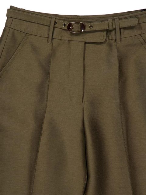 ZIMMERMANN Rebellion structured flare trousers - Green - zdjęcie produktu nr 2