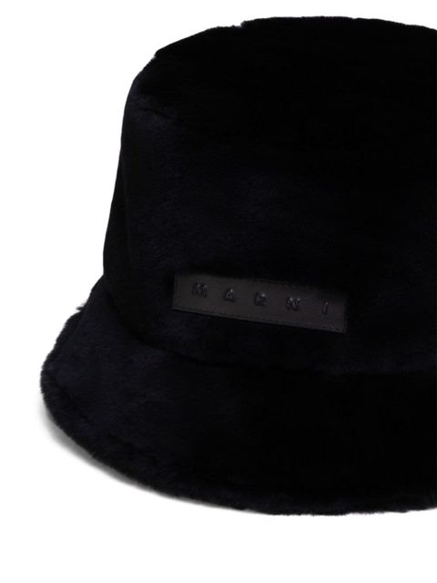 Marni logo-patch bucket hat - Black - zdjęcie produktu nr 2