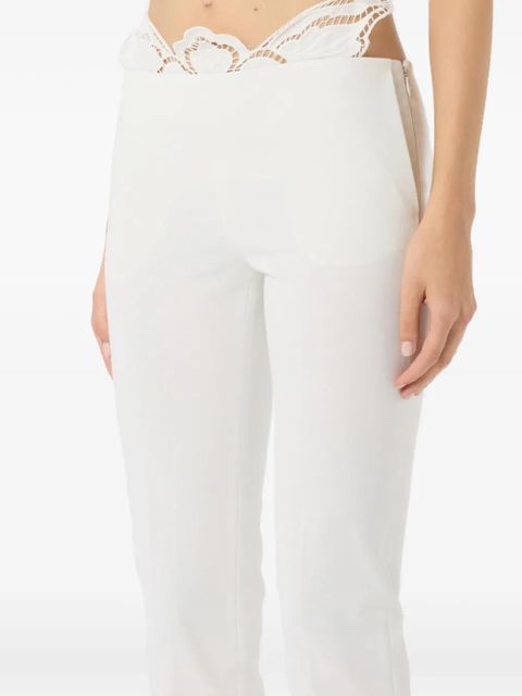 Blumarine lace trousers - White