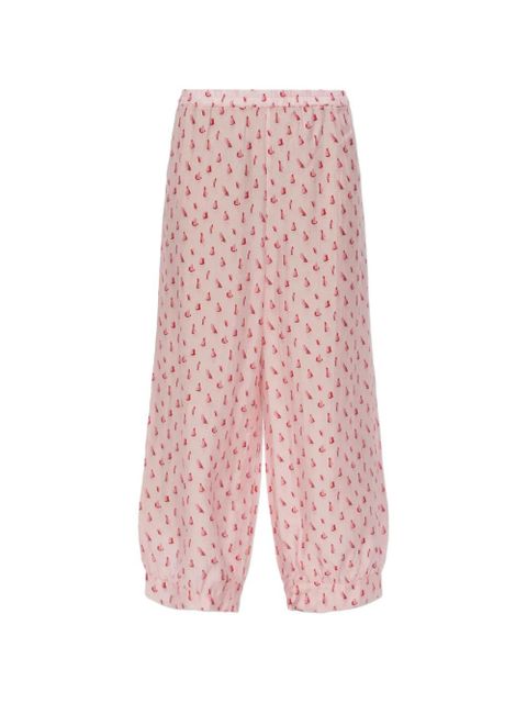 American Vintage sailboat print trousers - Pink - zdjęcie produktu nr 1