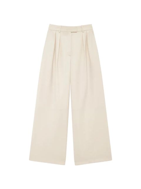 ANINE BING Lou pleated trousers - Neutrals - zdjęcie produktu nr 1
