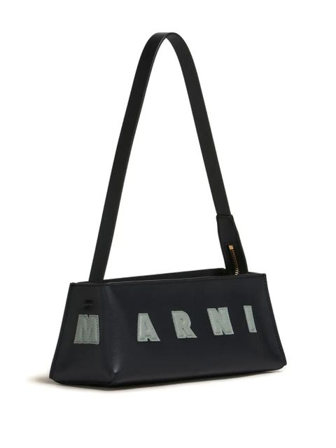 Marni Museo logo-appliqué shoulder bag - Black
