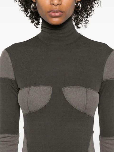 Nanushka patchwork maxi dress - Green - zdjęcie produktu nr 2