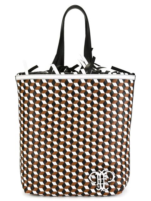 PUCCI geometric pattern frilled shoulder bag - Multicolour - zdjęcie produktu nr 1