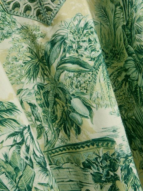 ALEMAIS floral print V-neck top - Green - zdjęcie produktu nr 2