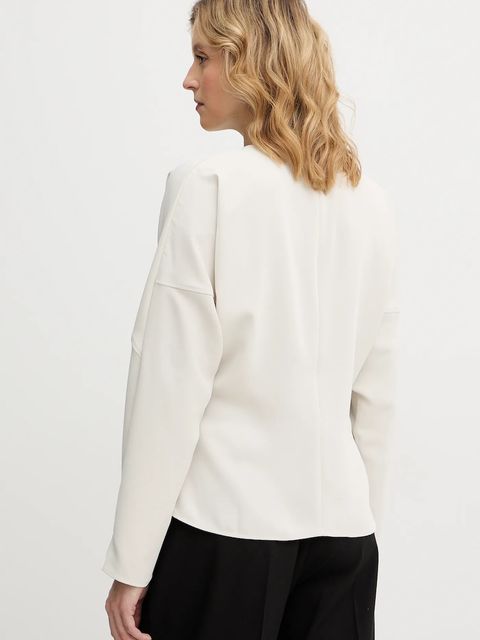 Calvin Klein bluzka damska kolor beżowy gładka LV044D176G