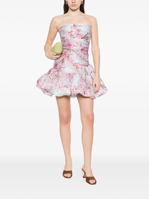 Aje Ambrose ruffled floral mini dress - Blue - zdjęcie produktu nr 2