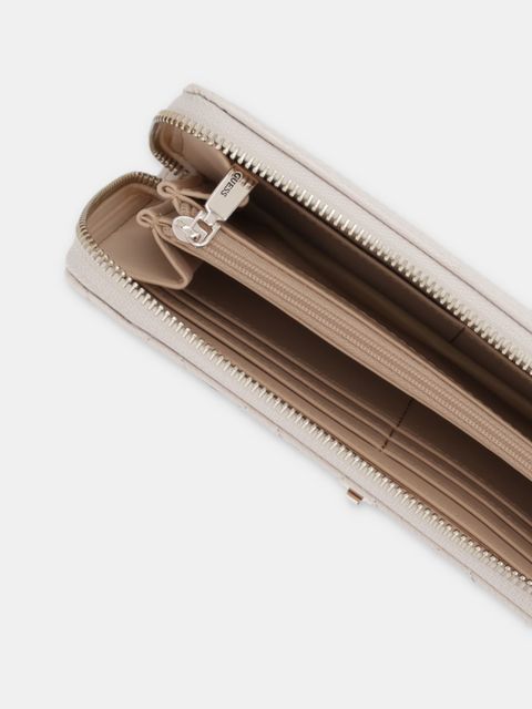 Guess portfel IDRA damski kolor beżowy SWGG81 57146