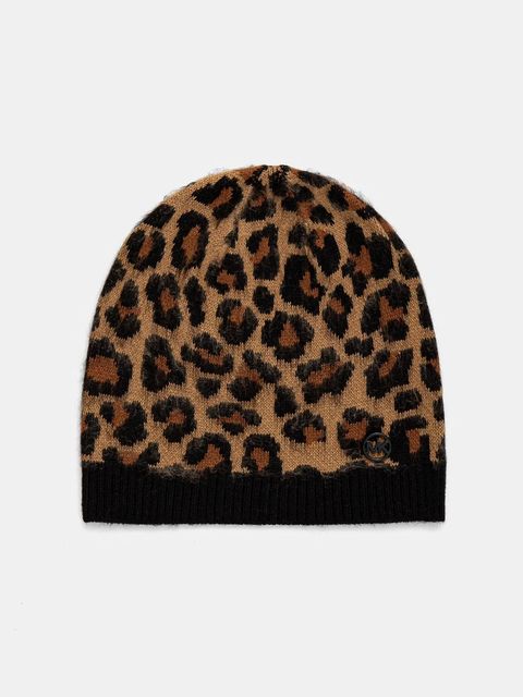 MICHAEL Michael Kors czapka kolor brązowy z cienkiej dzianiny 539854