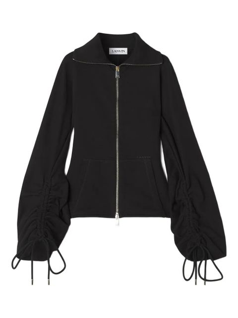 Lanvin drawstring-cuff zip-front jacket - Black - zdjęcie produktu nr 1