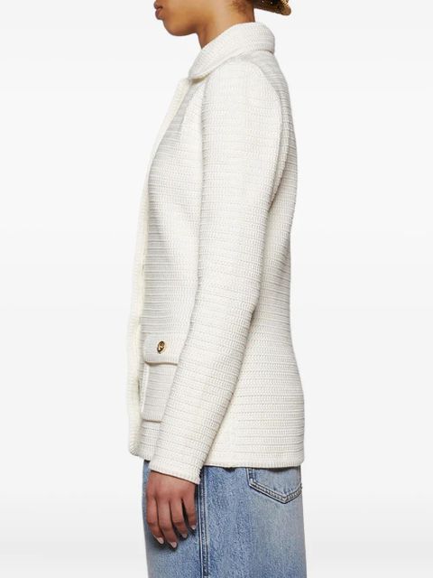 Gucci crochet button cardigan - White