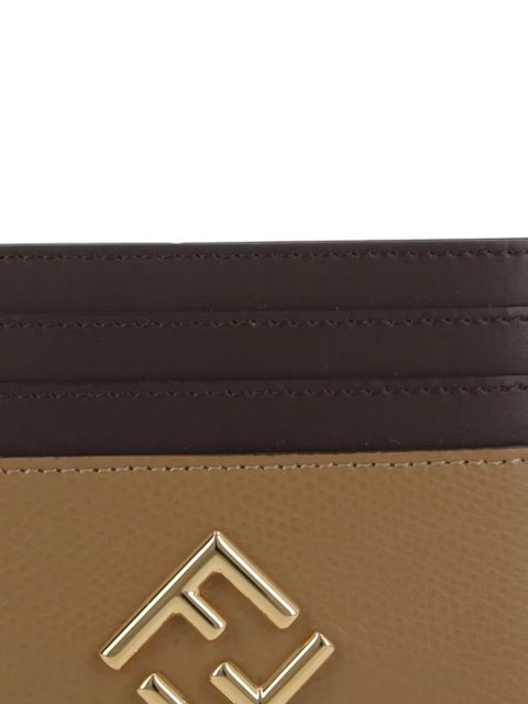 FENDI leather cardholder - Neutrals