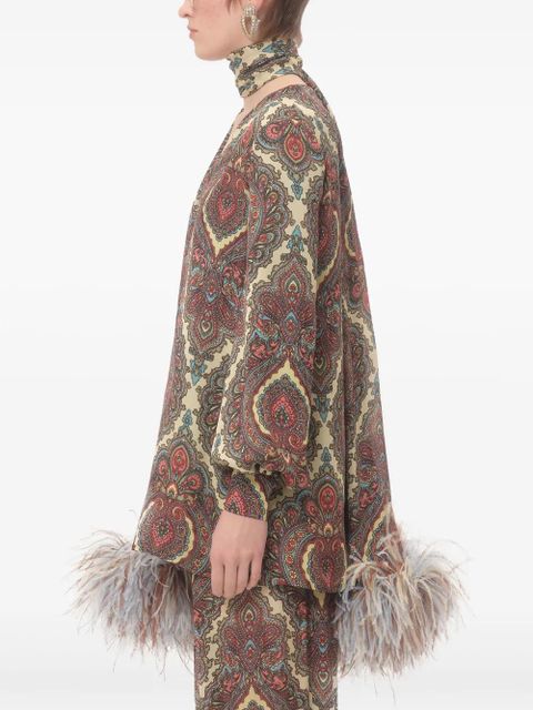 Valentino Garavani Voyage Imaginaire-print blouse - Neutrals - zdjęcie produktu nr 2