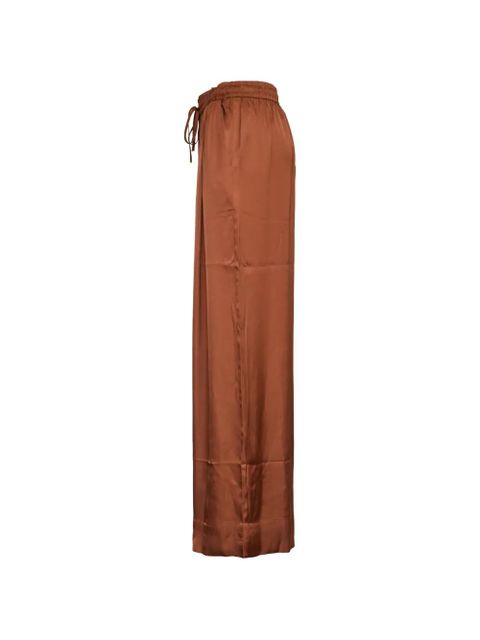 Essentiel Antwerp drawstring wide leg trousers - Brown