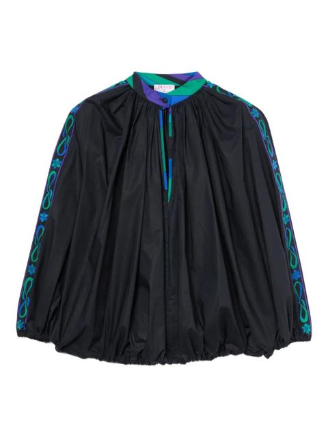 PUCCI mandarin-neck embroidered blouse - Black - zdjęcie produktu nr 1