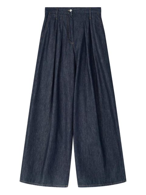 DRIES VAN NOTEN wide pleated jeans - Blue - zdjęcie produktu nr 1