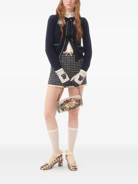 Valentino Garavani embroidered cardigan - Blue