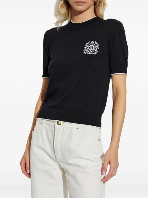 Balmain ribbed T-shirt - Black