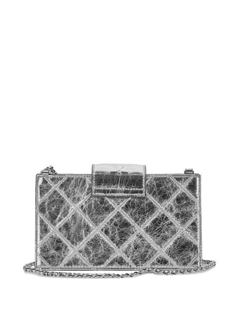 Tory Burch mini Fleming crossbody bag - Silver - zdjęcie produktu nr 2