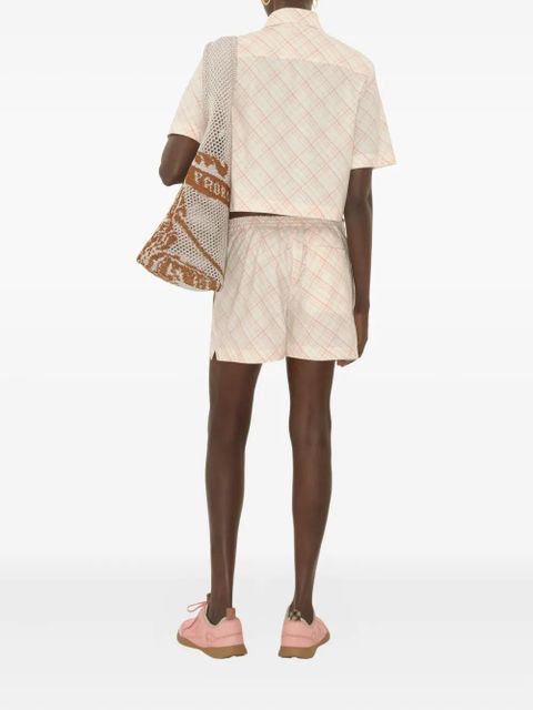 Burberry check cotton shirt - Pink