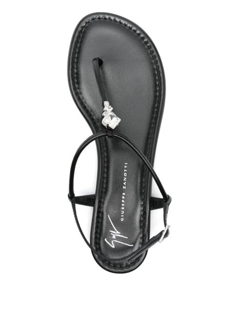 Giuseppe Zanotti Anyelle flat sandals - Black