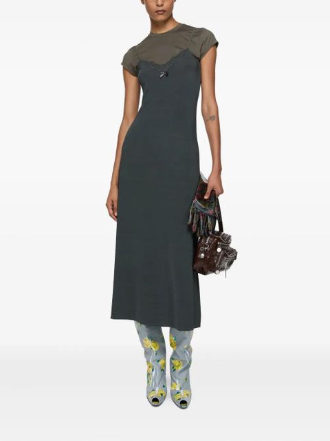 Acne Studios layered dress - Green - zdjęcie produktu nr 2
