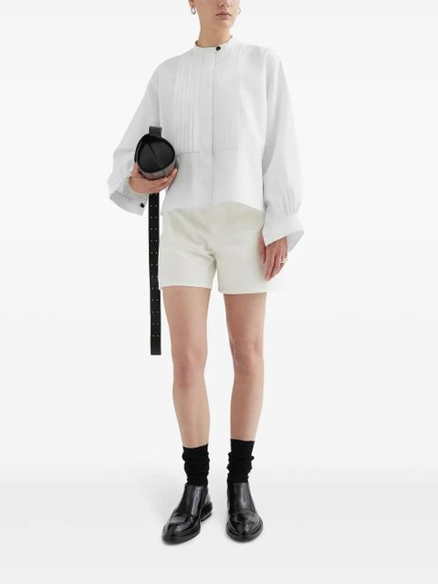 Jil Sander pleated long-sleeves shirt - White