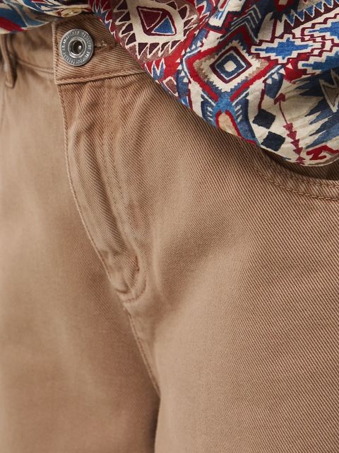 Medicine jeansy bawełniane kolor brązowy - zdjęcie produktu nr 2