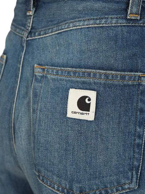Carhartt WIP Alta denim-pleated shorts - Blue