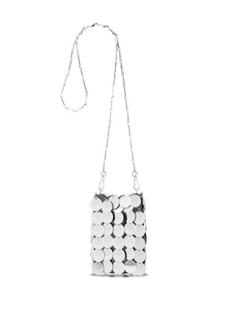 Rabanne mini Sparkle Hobo bag - Silver - zdjęcie produktu nr 2