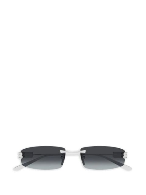 Balenciaga Eyewear logo-detail sunglasses - Silver - zdjęcie produktu nr 1