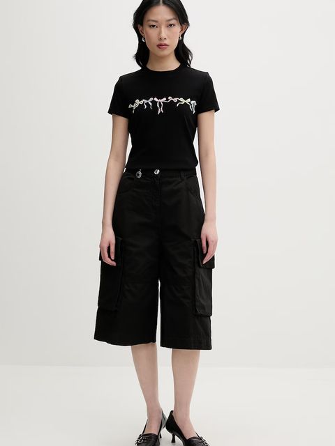 Miss Sixty T-shirt damski bawełniany z elastanem - zdjęcie produktu nr 1