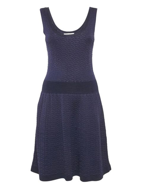 SANDRO Pre-owned textured knitted dress - Blue - zdjęcie produktu nr 1