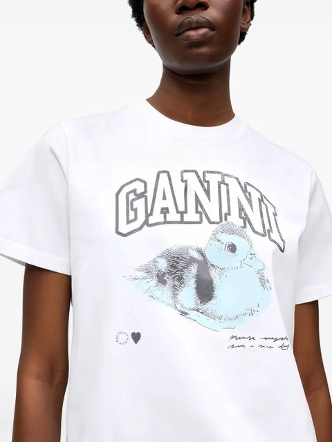 GANNI organic cotton T-shirt - White