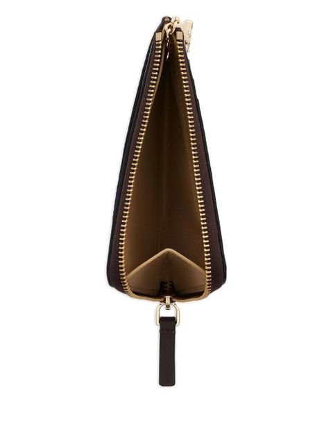 Marc Jacobs top-zip leather wallet - Brown