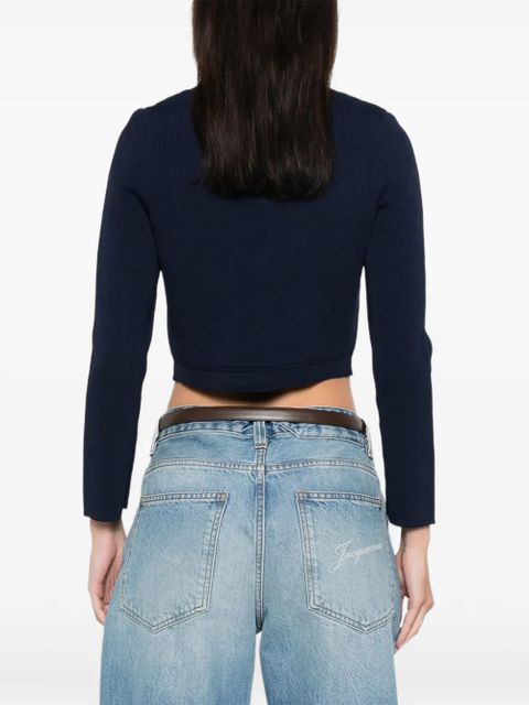 SANDRO front-pocket cardigan - Blue