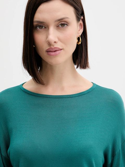 United Colors of Benetton sweter damski kolor zielony lekki 103VD10AV