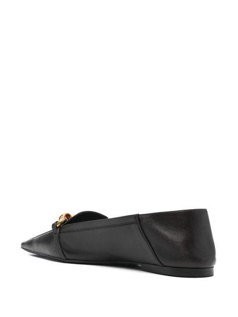 Saint Laurent chain-link loafers - Brown