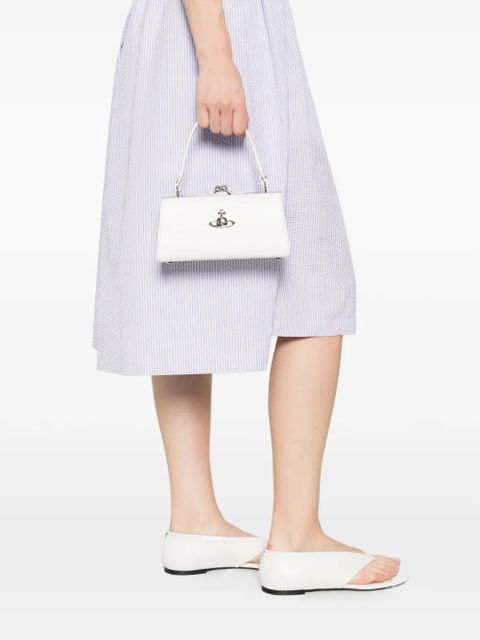 Vivienne Westwood Doll XL Frame Orb-plaque clutch bag - White - zdjęcie produktu nr 2