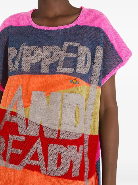 Vivienne Westwood distressed vest - Orange - zdjęcie produktu nr 2