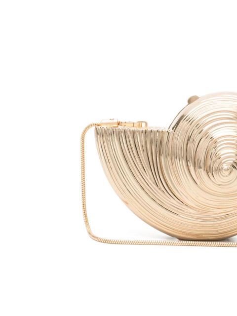 Simkhai spiral-shell clutch bag - Gold