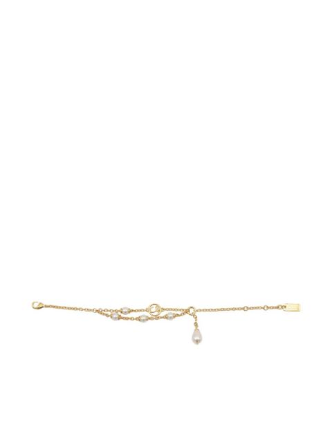 Chloé logo pearl-detail bracelet - Gold - zdjęcie produktu nr 1