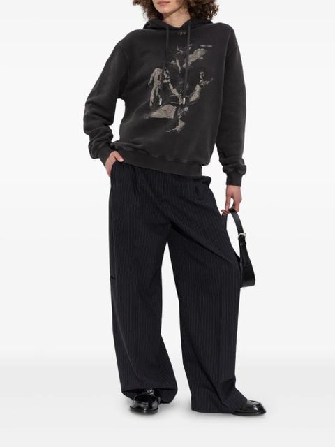 Off-White graphic print hoodie - Black - zdjęcie produktu nr 2