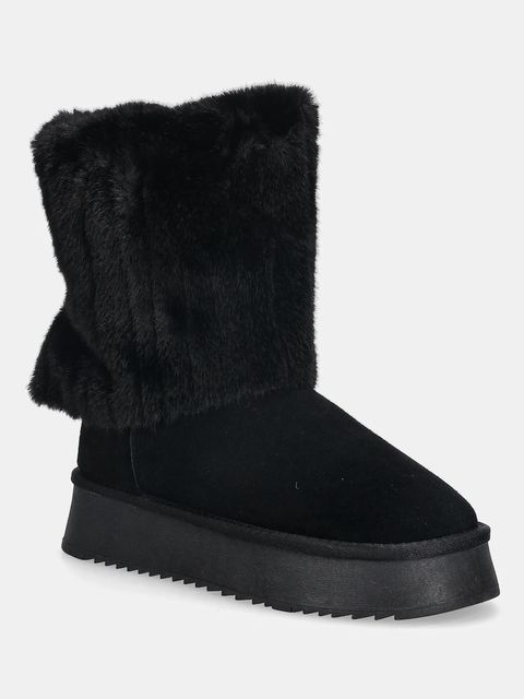 GOE śniegowce zamszowe kolor czarny SS2N4307 BLACK - zdjęcie produktu nr 1