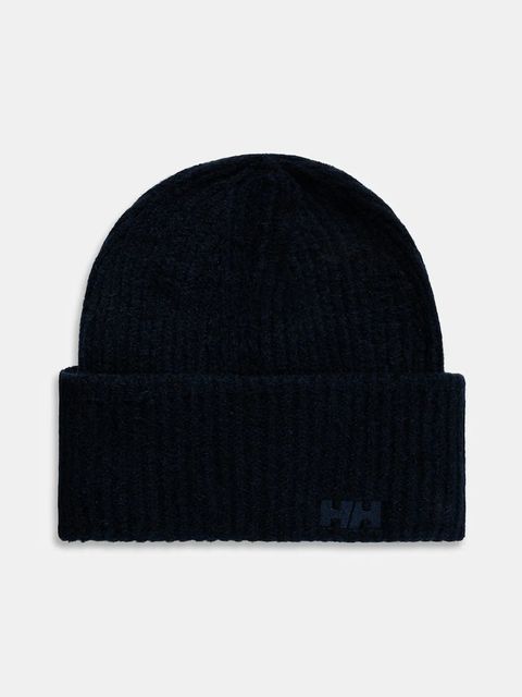 Helly Hansen czapka SOFT RIB BEANIE kolor granatowy z grubej dzianiny 67531 - zdjęcie produktu nr 1