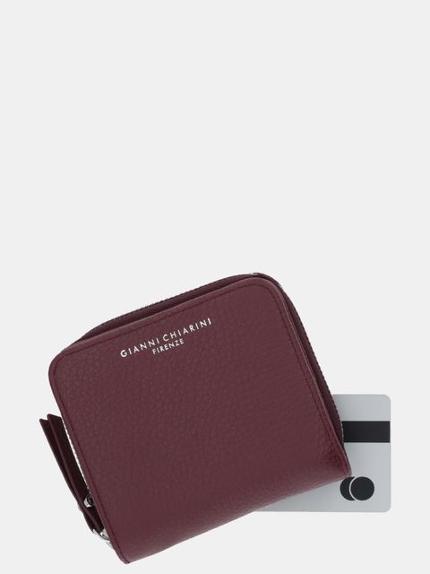 Gianni Chiarini portfel skórzany damski kolor bordowy PF W-4953A GRN